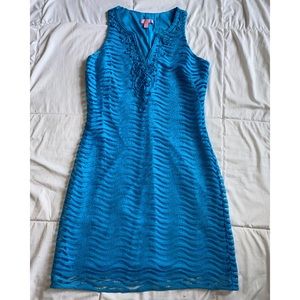 bright blue Lilly Pullitzer dress!